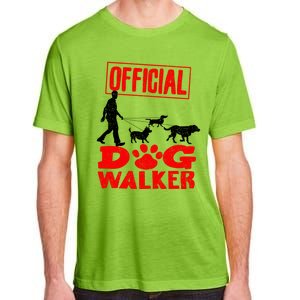 Cute Professional Dog Walker Funny Pet Lover Gift Adult ChromaSoft Performance T-Shirt