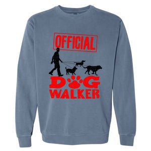 Cute Professional Dog Walker Funny Pet Lover Gift Garment-Dyed Sweatshirt