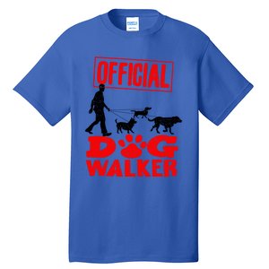 Cute Professional Dog Walker Funny Pet Lover Gift Tall T-Shirt