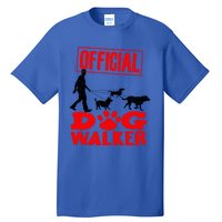 Cute Professional Dog Walker Funny Pet Lover Gift Tall T-Shirt