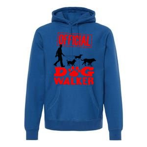 Cute Professional Dog Walker Funny Pet Lover Gift Premium Hoodie