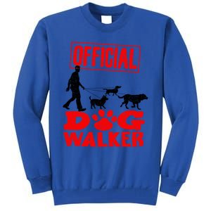 Cute Professional Dog Walker Funny Pet Lover Gift Tall Sweatshirt