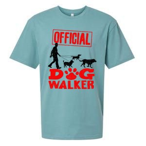 Cute Professional Dog Walker Funny Pet Lover Gift Sueded Cloud Jersey T-Shirt