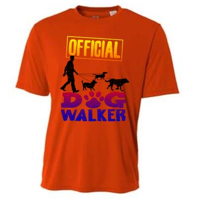 Cute Professional Dog Walker Funny Pet Lover Gift Cooling Performance Crew T-Shirt