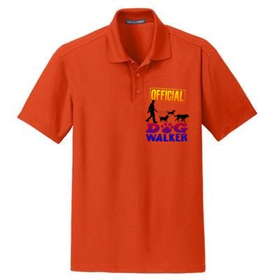 Cute Professional Dog Walker Funny Pet Lover Gift Dry Zone Grid Polo