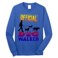 Cute Professional Dog Walker Funny Pet Lover Gift Long Sleeve Shirt