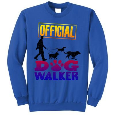 Cute Professional Dog Walker Funny Pet Lover Gift Sweatshirt