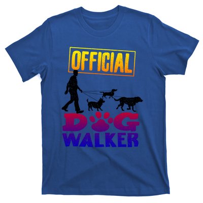 Cute Professional Dog Walker Funny Pet Lover Gift T-Shirt