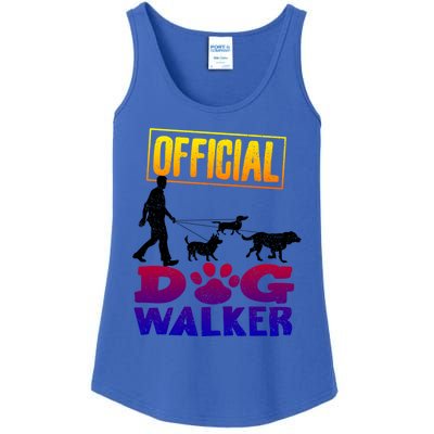 Cute Professional Dog Walker Funny Pet Lover Gift Ladies Essential Tank