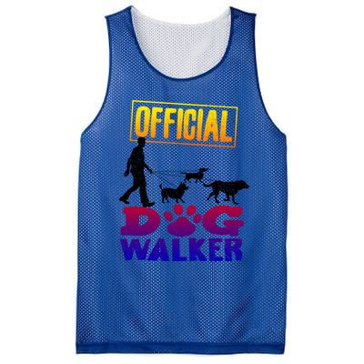 Cute Professional Dog Walker Funny Pet Lover Gift Mesh Reversible Basketball Jersey Tank