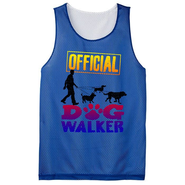 Cute Professional Dog Walker Funny Pet Lover Gift Mesh Reversible Basketball Jersey Tank