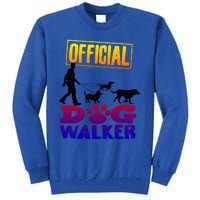 Cute Professional Dog Walker Funny Pet Lover Gift Tall Sweatshirt