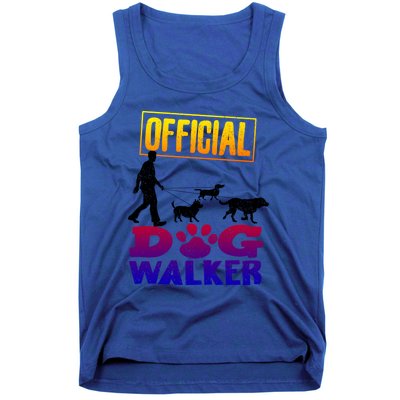 Cute Professional Dog Walker Funny Pet Lover Gift Tank Top