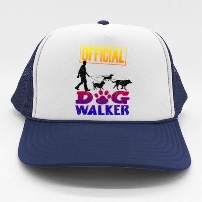 Cute Professional Dog Walker Funny Pet Lover Gift Trucker Hat