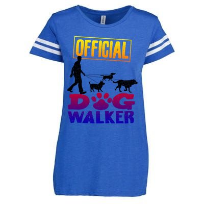 Cute Professional Dog Walker Funny Pet Lover Gift Enza Ladies Jersey Football T-Shirt