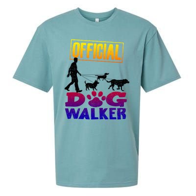 Cute Professional Dog Walker Funny Pet Lover Gift Sueded Cloud Jersey T-Shirt