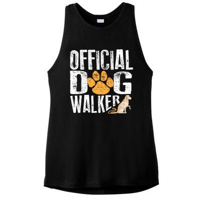 Cute Professional Dog Walker Funny Pet Lover Gift Cool Gift Ladies PosiCharge Tri-Blend Wicking Tank