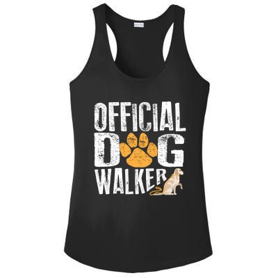 Cute Professional Dog Walker Funny Pet Lover Gift Cool Gift Ladies PosiCharge Competitor Racerback Tank