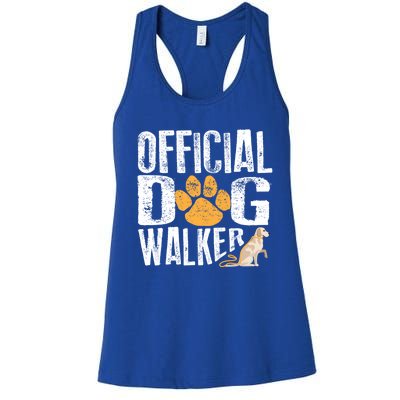 Cute Professional Dog Walker Funny Pet Lover Gift Cool Gift Women's Racerback Tank