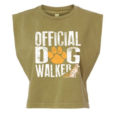 Cute Professional Dog Walker Funny Pet Lover Gift Cool Gift Garment-Dyed Women's Muscle Tee