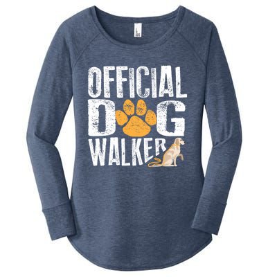 Cute Professional Dog Walker Funny Pet Lover Gift Cool Gift Women's Perfect Tri Tunic Long Sleeve Shirt