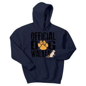 Cute Professional Dog Walker Funny Pet Lover Gift Funny Gift Kids Hoodie