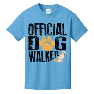 Cute Professional Dog Walker Funny Pet Lover Gift Funny Gift Kids T-Shirt