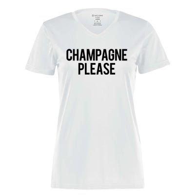 Champagne Please Day Ing Beach Brunch Top Gift Women's Momentum V-Neck T-Shirt