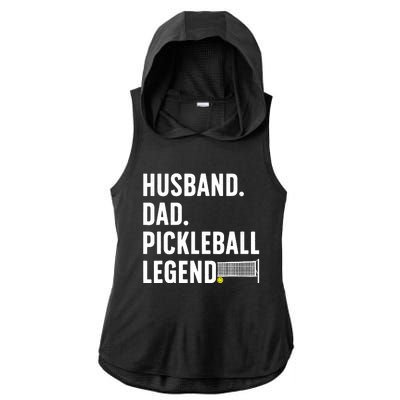 Cool Pickleball Design For Husband Dad  Pickleball Player Ladies PosiCharge Tri-Blend Wicking Draft Hoodie Tank