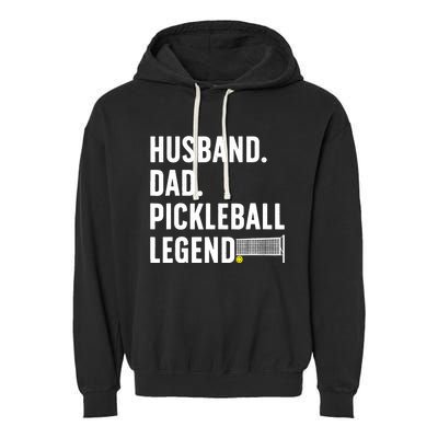 Cool Pickleball Design For Husband Dad  Pickleball Player Garment-Dyed Fleece Hoodie