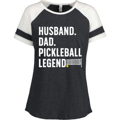 Cool Pickleball Design For Husband Dad  Pickleball Player Enza Ladies Jersey Colorblock Tee