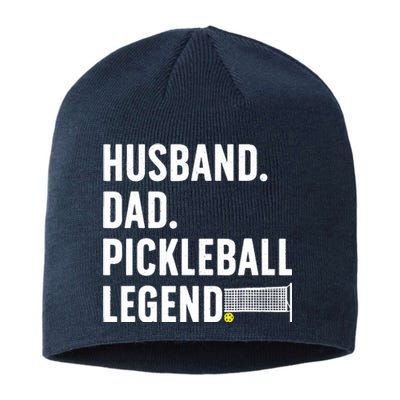 Cool Pickleball Design For Husband Dad  Pickleball Player Sustainable Beanie