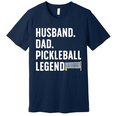 Cool Pickleball Design For Husband Dad  Pickleball Player Premium T-Shirt