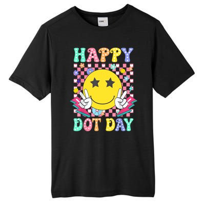 Colorful Polka Dot Happy Dot Day 2024 Smile Face Teacher Gift Tall Fusion ChromaSoft Performance T-Shirt