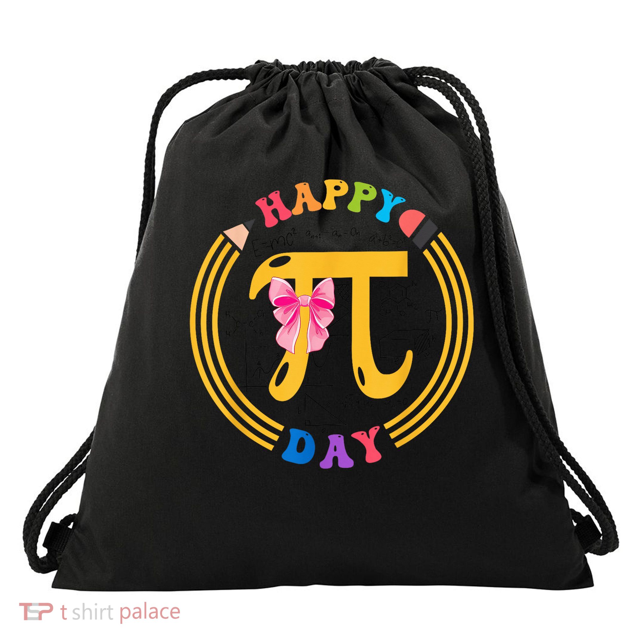 Coquette Pi Day Be Irrational Girls Kid Math Teacher Student Drawstring Bag