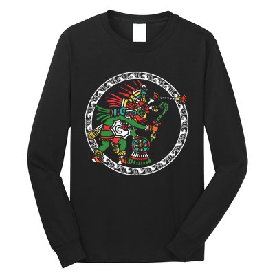 Civilization People Ethnic Aztec Symbol Art Ancient Gift Long Sleeve Shirt