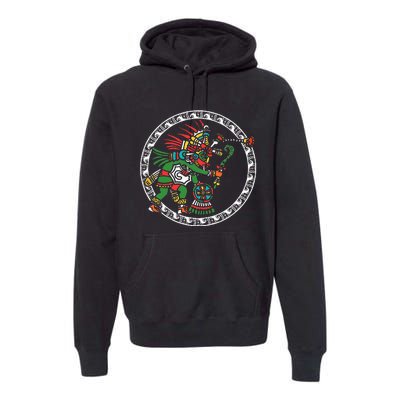 Civilization People Ethnic Aztec Symbol Art Ancient Gift Premium Hoodie