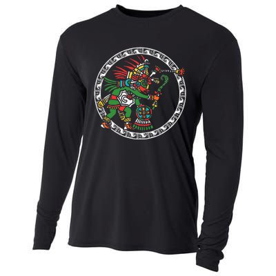 Civilization People Ethnic Aztec Symbol Art Ancient Gift Cooling Performance Long Sleeve Crew