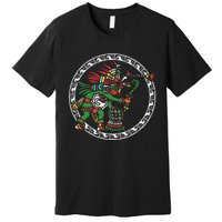 Civilization People Ethnic Aztec Symbol Art Ancient Gift Premium T-Shirt