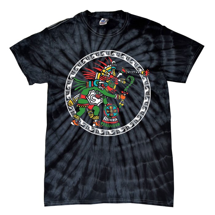 Civilization People Ethnic Aztec Symbol Art Ancient Gift Tie-Dye T-Shirt