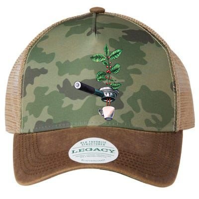 Coffee Plant Espresso Barista Legacy Tie Dye Trucker Hat