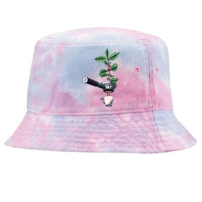 Coffee Plant Espresso Barista Tie-Dyed Bucket Hat