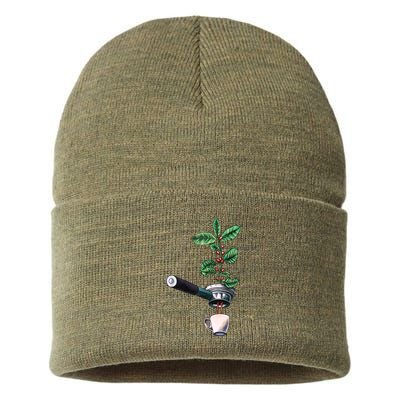 Coffee Plant Espresso Barista Sustainable Knit Beanie