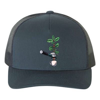 Coffee Plant Espresso Barista Yupoong Adult 5-Panel Trucker Hat