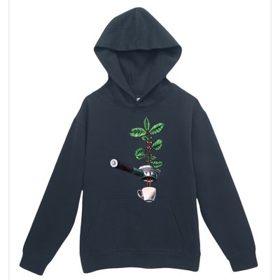 Coffee Plant Espresso Barista Urban Pullover Hoodie