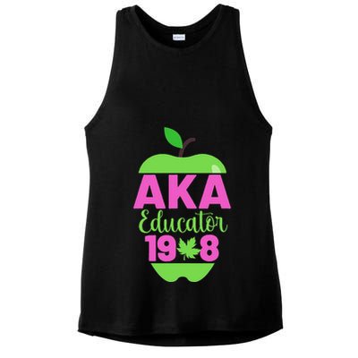 Cute Pretty Educators And Teacher Funny A.K.A Educator Student Ladies PosiCharge Tri-Blend Wicking Tank