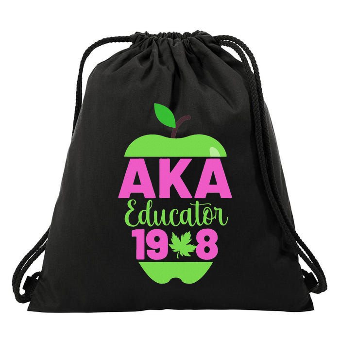 Cute Pretty Educators And Teacher Funny A.K.A Educator Student Drawstring Bag