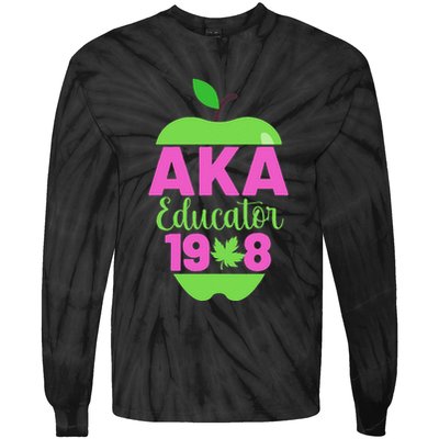 Cute Pretty Educators And Teacher Funny A.K.A Educator Student Tie-Dye Long Sleeve Shirt