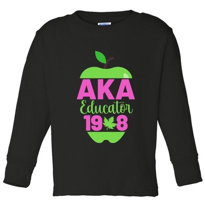Cute Pretty Educators And Teacher Funny A.K.A Educator Student Toddler Long Sleeve Shirt