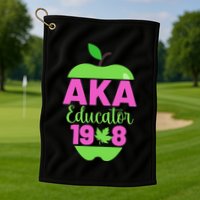 Cute Pretty Educators And Teacher Funny A.K.A Educator Student Golf Towel